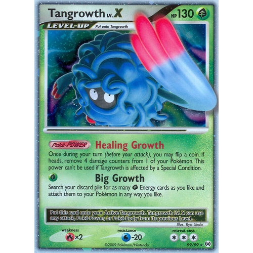 Tangrowth LV. X 99/99 Platinum Arceus Holo Ultra Rare Pokemon Card NEAR MINT TCG