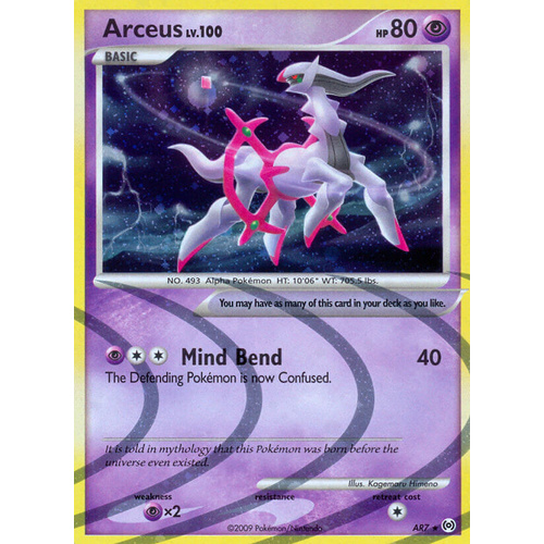 Arceus AR7/99 Platinum Arceus Holo Secret Rare Pokemon Card NEAR MINT TCG