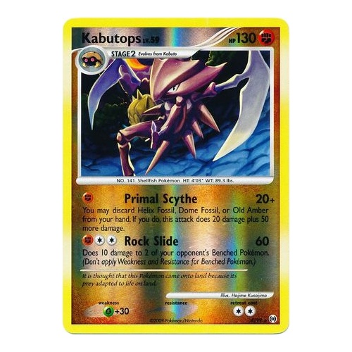 Kabutops 4/99 Platinum Arceus Reverse Holo Rare Pokemon Card NEAR MINT TCG