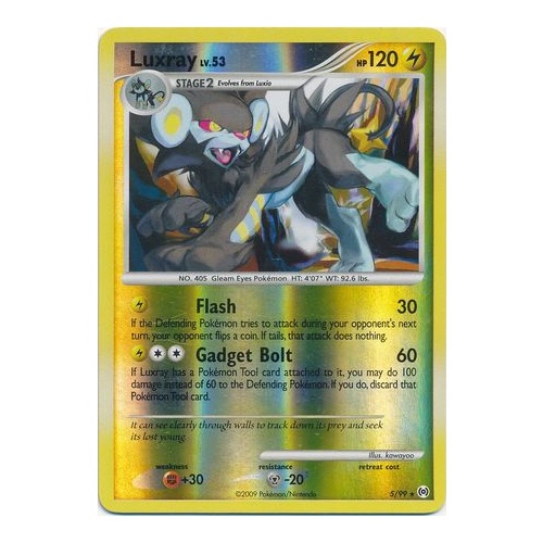 Luxray 5/99 Platinum Arceus Reverse Holo Rare Pokemon Card NEAR MINT TCG