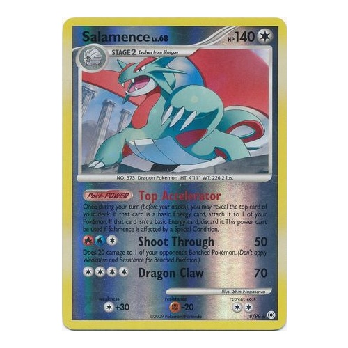 Salamence 8/99 Platinum Arceus Reverse Holo Rare Pokemon Card NEAR MINT TCG