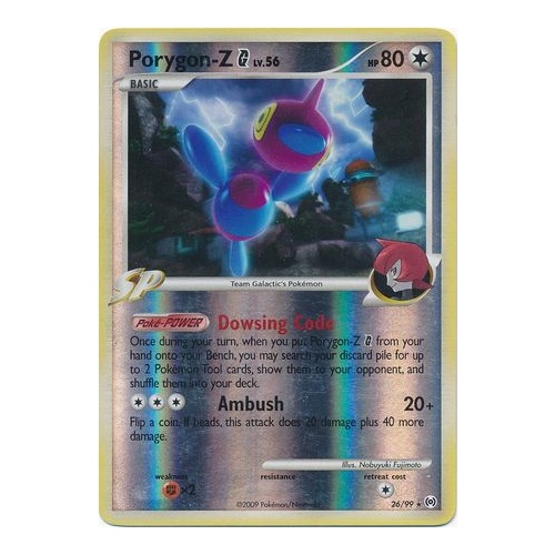 Porygon-Z G 26/99 Platinum Arceus Reverse Holo Rare Pokemon Card NEAR MINT TCG