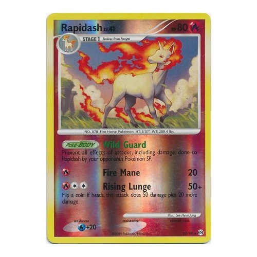 Rapidash 28/99 Platinum Arceus Reverse Holo Rare Pokemon Card NEAR MINT TCG
