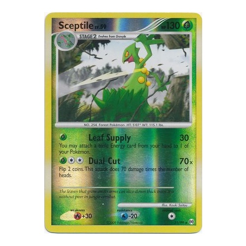 Sceptile 31/99 Platinum Arceus Reverse Holo Rare Pokemon Card NEAR MINT TCG