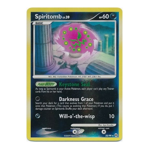 Spiritomb 32/99 Platinum Arceus Reverse Holo Rare Pokemon Card NEAR MINT TCG