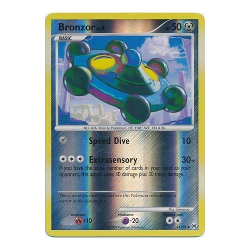 Bronzor 34/99 Platinum Arceus Reverse Holo Uncommon Pokemon Card NEAR MINT TCG