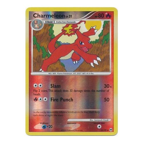 Charmeleon 35/99 Platinum Arceus Reverse Holo Uncommon Pokemon Card NEAR MINT TCG