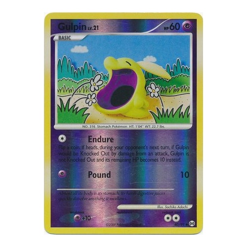 Gulpin 40/99 Platinum Arceus Reverse Holo Uncommon Pokemon Card NEAR MINT TCG
