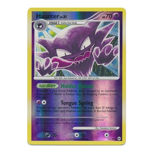 Haunter 41/99 Platinum Arceus Reverse Holo Uncommon Pokemon Card NEAR MINT TCG