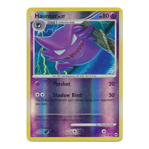 Haunter 42/99 Platinum Arceus Reverse Holo Uncommon Pokemon Card NEAR MINT TCG