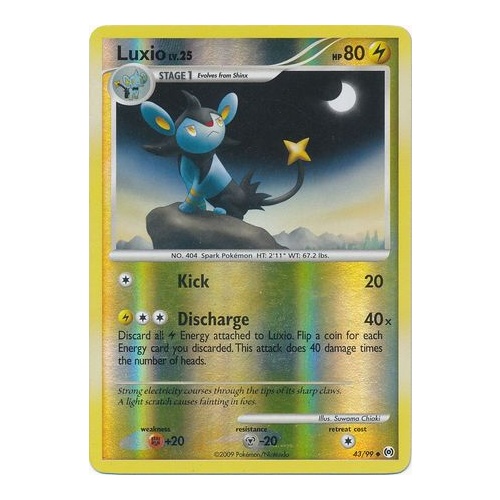 Luxio 43/99 Platinum Arceus Reverse Holo Uncommon Pokemon Card NEAR MINT TCG