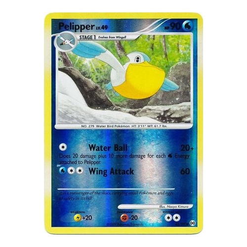 Pelipper 45/99 Platinum Arceus Reverse Holo Uncommon Pokemon Card NEAR MINT TCG
