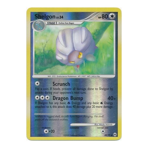 Shelgon 48/99 Platinum Arceus Reverse Holo Uncommon Pokemon Card NEAR MINT TCG
