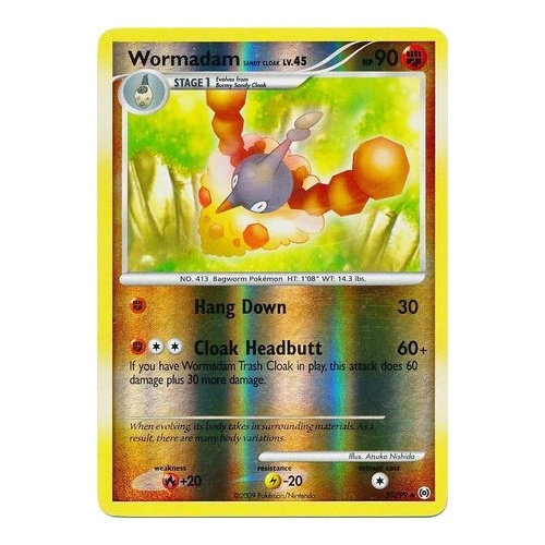 Wormadam (Sandy Cloak) 50/99 Platinum Arceus Reverse Holo Uncommon Pokemon Card NEAR MINT TCG