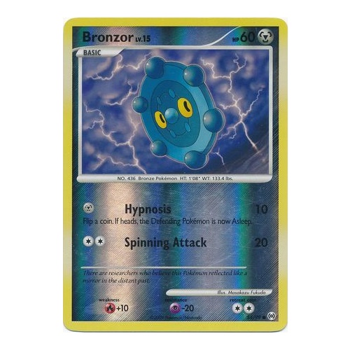 Bronzor 54/99 Platinum Arceus Reverse Holo Common Pokemon Card NEAR MINT TCG