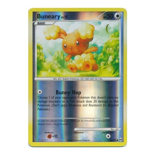 Buneary 55/99 Platinum Arceus Reverse Holo Common Pokemon Card NEAR MINT TCG