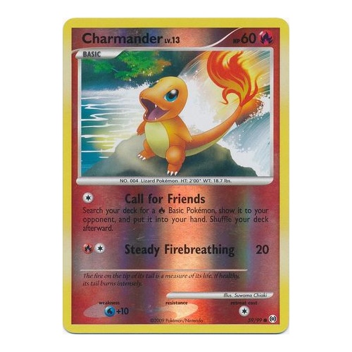Charmander 59/99 Platinum Arceus Reverse Holo Common Pokemon Card NEAR MINT TCG