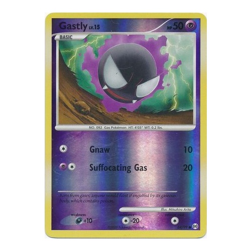 Gastly 64/99 Platinum Arceus Reverse Holo Common Pokemon Card NEAR MINT TCG