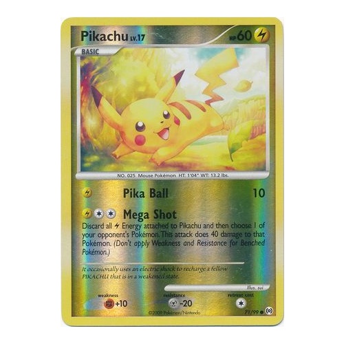 Pikachu 71/99 Platinum Arceus Reverse Holo Common Pokemon Card NEAR MINT TCG