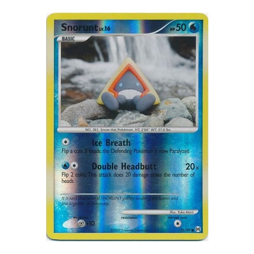 Snorunt 75/99 Platinum Arceus Reverse Holo Common Pokemon Card NEAR MINT TCG