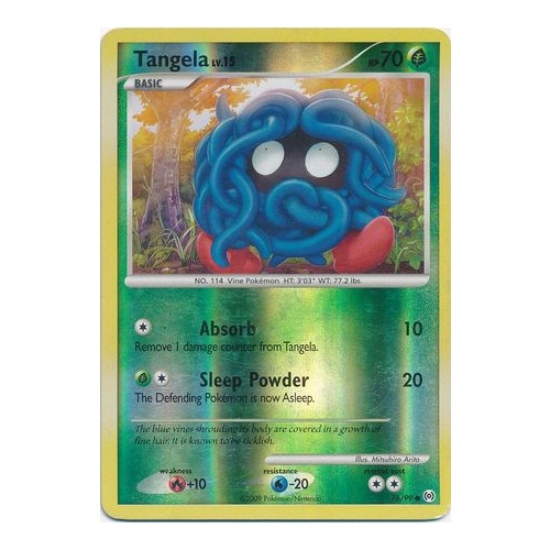 Tangela 76/99 Platinum Arceus Reverse Holo Common Pokemon Card NEAR MINT TCG