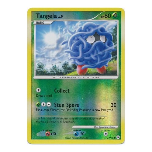 Tangela 77/99 Platinum Arceus Reverse Holo Common Pokemon Card NEAR MINT TCG
