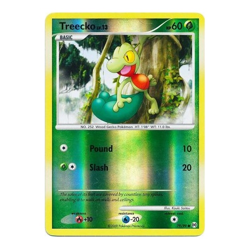 Treecko 79/99 Platinum Arceus Reverse Holo Common Pokemon Card NEAR MINT TCG