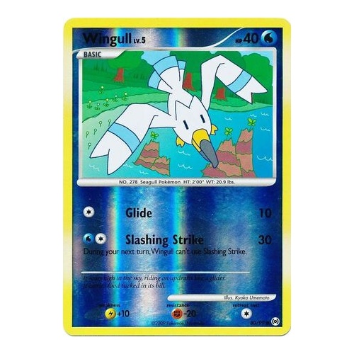 Wingull 80/99 Platinum Arceus Reverse Holo Common Pokemon Card NEAR MINT TCG
