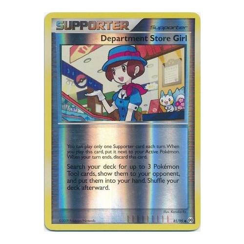 Department Store Girl 85/99 Platinum Arceus Reverse Holo Uncommon Trainer Pokemon Card NEAR MINT TCG