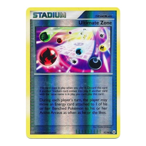 Ultimate Zone 91/99 Platinum Arceus Reverse Holo Uncommon Trainer Pokemon Card NEAR MINT TCG