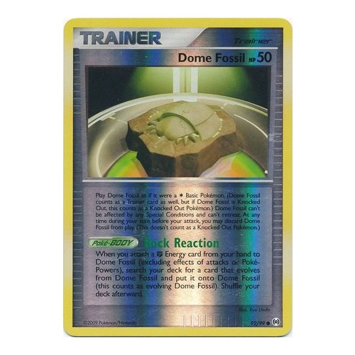 Dome Fossil 92/99 Platinum Arceus Reverse Holo Common Trainer Pokemon Card NEAR MINT TCG