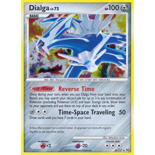Dialga 5/127 Platinum Base Set Holo Rare Pokemon Card NEAR MINT TCG