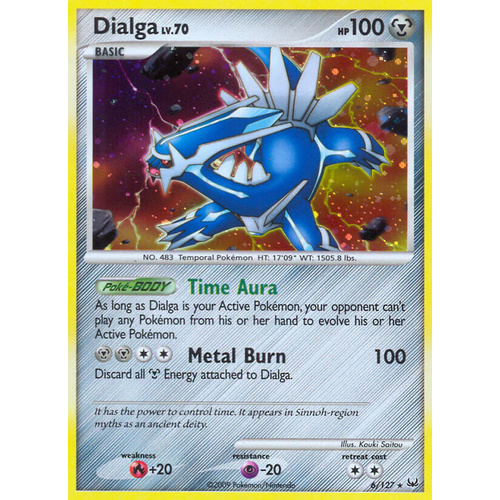 Dialga 6/127 Platinum Base Set Holo Rare Pokemon Card NEAR MINT TCG