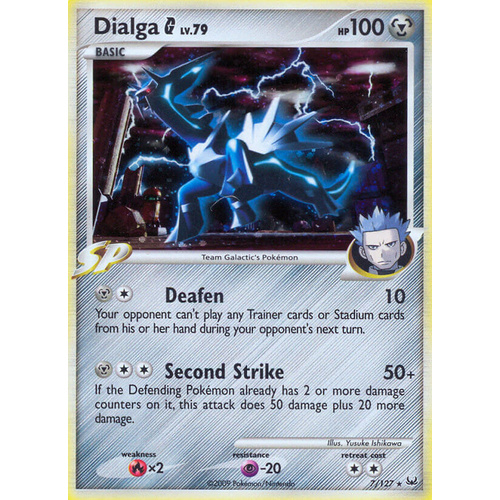 Dialga G 7/127 Platinum Base Set Holo Rare Pokemon Card NEAR MINT TCG