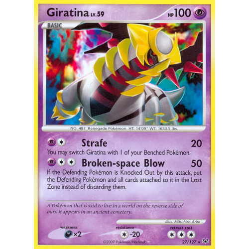 Giratina 27/127 Platinum Base Set Rare Pokemon Card NEAR MINT TCG