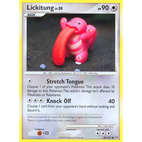 Lickitung 80/127 Platinum Base Set Common Pokemon Card NEAR MINT TCG