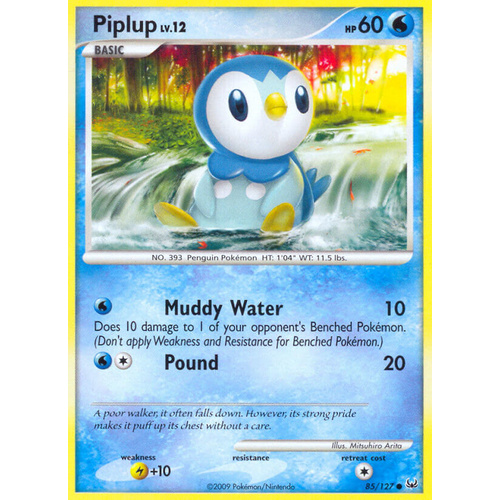 Piplup 85/127 Platinum Base Set Common Pokemon Card NEAR MINT TCG