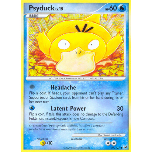 Psyduck 87/127 Platinum Base Set Common Pokemon Card NEAR MINT TCG