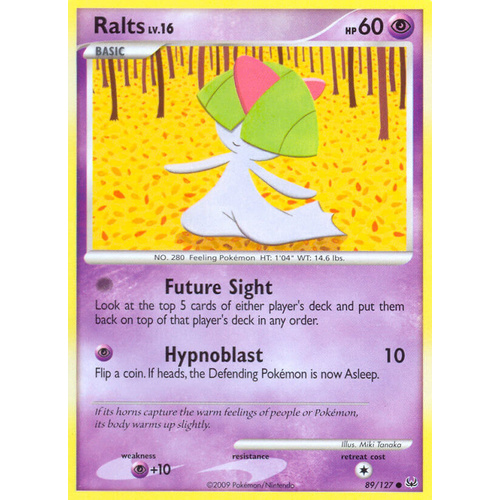 Ralts 89/127 Platinum Base Set Common Pokemon Card NEAR MINT TCG