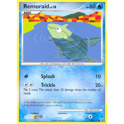 Remoraid 90/127 Platinum Base Set Common Pokemon Card NEAR MINT TCG