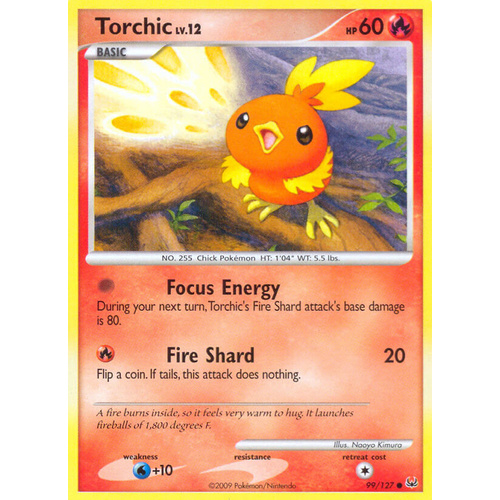 Torchic 99/127 Platinum Base Set Common Pokemon Card NEAR MINT TCG
