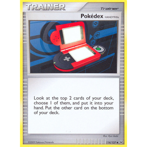 Pokedex Handy 910is 114/127 Platinum Base Set Uncommon Trainer Pokemon Card NEAR MINT TCG