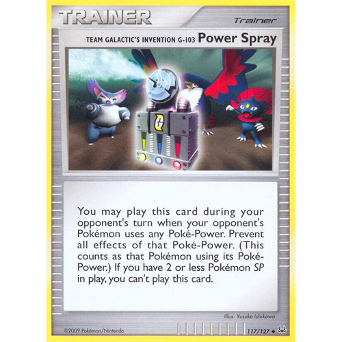 Power Spray 117/127 Platinum Base Set Uncommon Trainer Pokemon Card NEAR MINT TCG