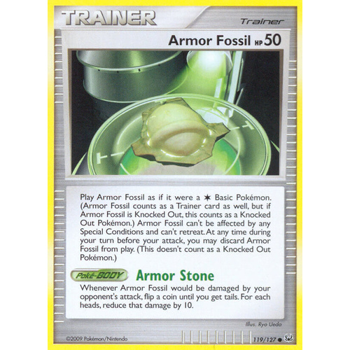 Armor Fossil 119/127 Platinum Base Set Common Trainer Pokemon Card NEAR MINT TCG