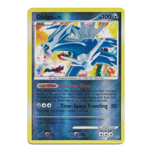 Dialga 5/127 Platinum Base Set Reverse Holo Rare Pokemon Card NEAR MINT TCG