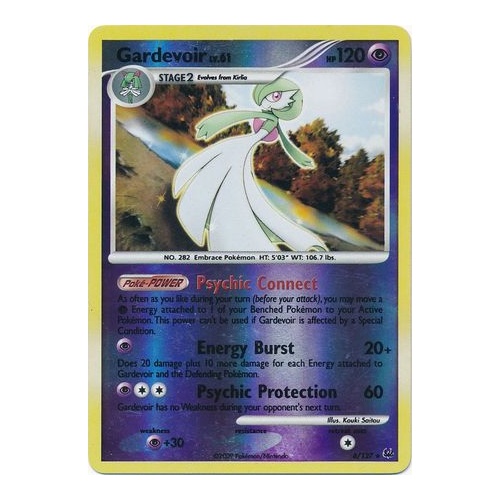 Gardevoir 8/127 Platinum Base Set Reverse Holo Rare Pokemon Card NEAR MINT TCG