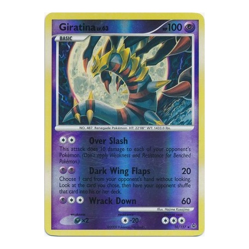 Giratina 10/127 Platinum Base Set Reverse Holo Rare Pokemon Card NEAR MINT TCG