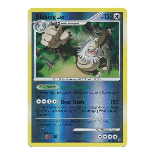 Slaking 16/127 Platinum Base Set Reverse Holo Rare Pokemon Card NEAR MINT TCG