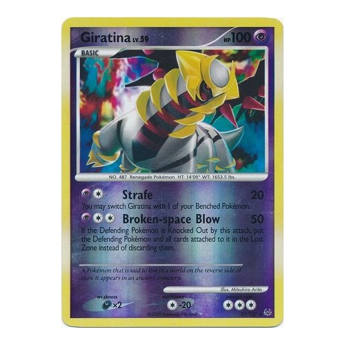 Giratina 27/127 Platinum Base Set Reverse Holo Rare Pokemon Card NEAR MINT TCG
