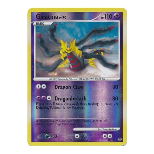 Giratina 28/127 Platinum Base Set Reverse Holo Rare Pokemon Card NEAR MINT TCG